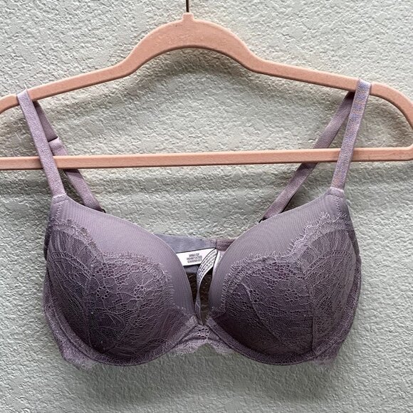 Victoria's Secret Lace Lavender Push-up Bra 34D - Picture 1 of 6